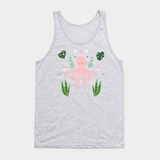 House Plants Meet Sea Life Tank Top